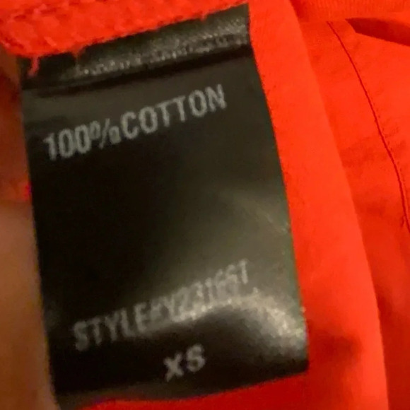 Pomander Place Red Finley Flutter Short Sleeve Top Size XS - Picture 9 of 10